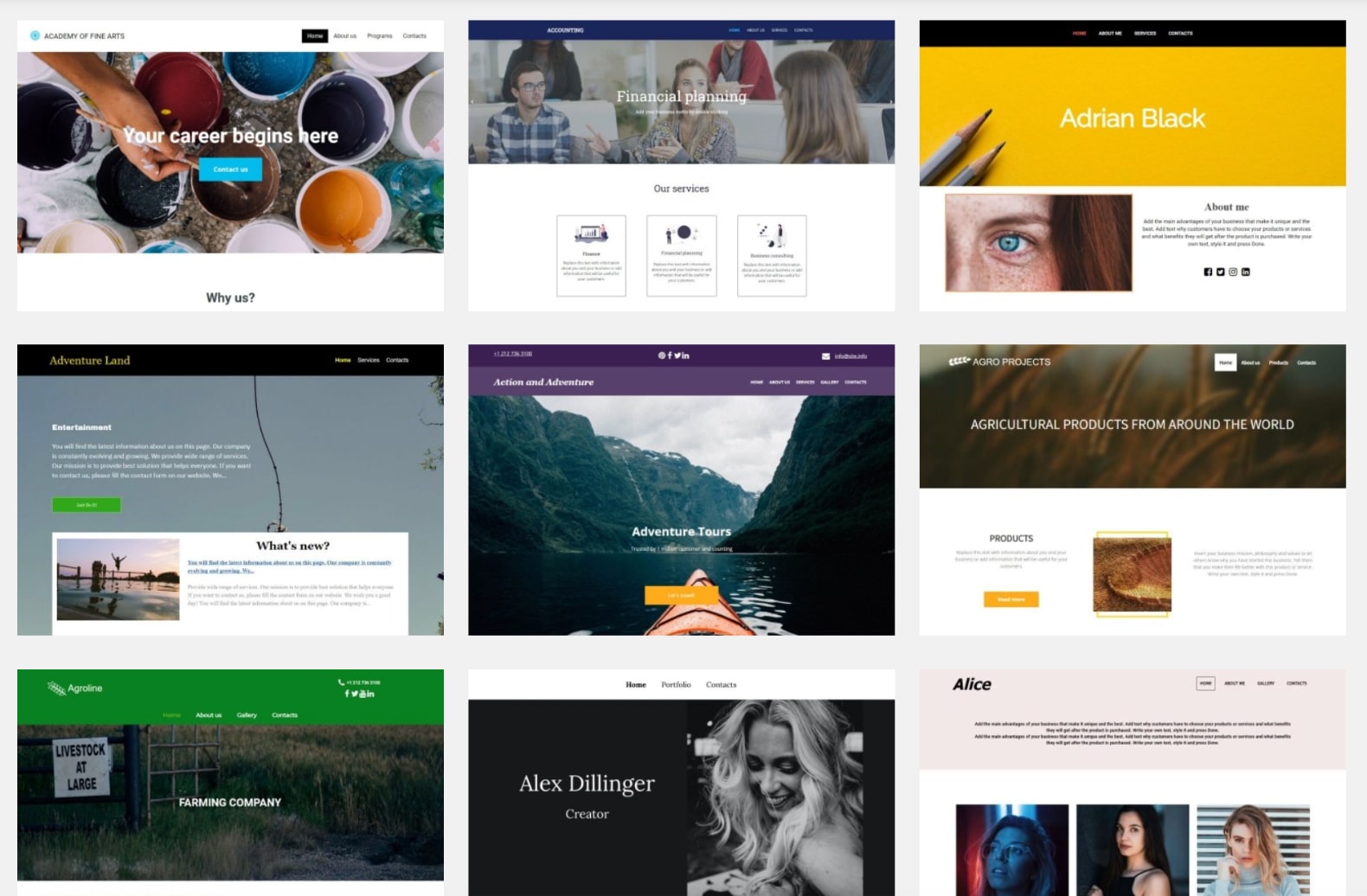 Site.pro templates